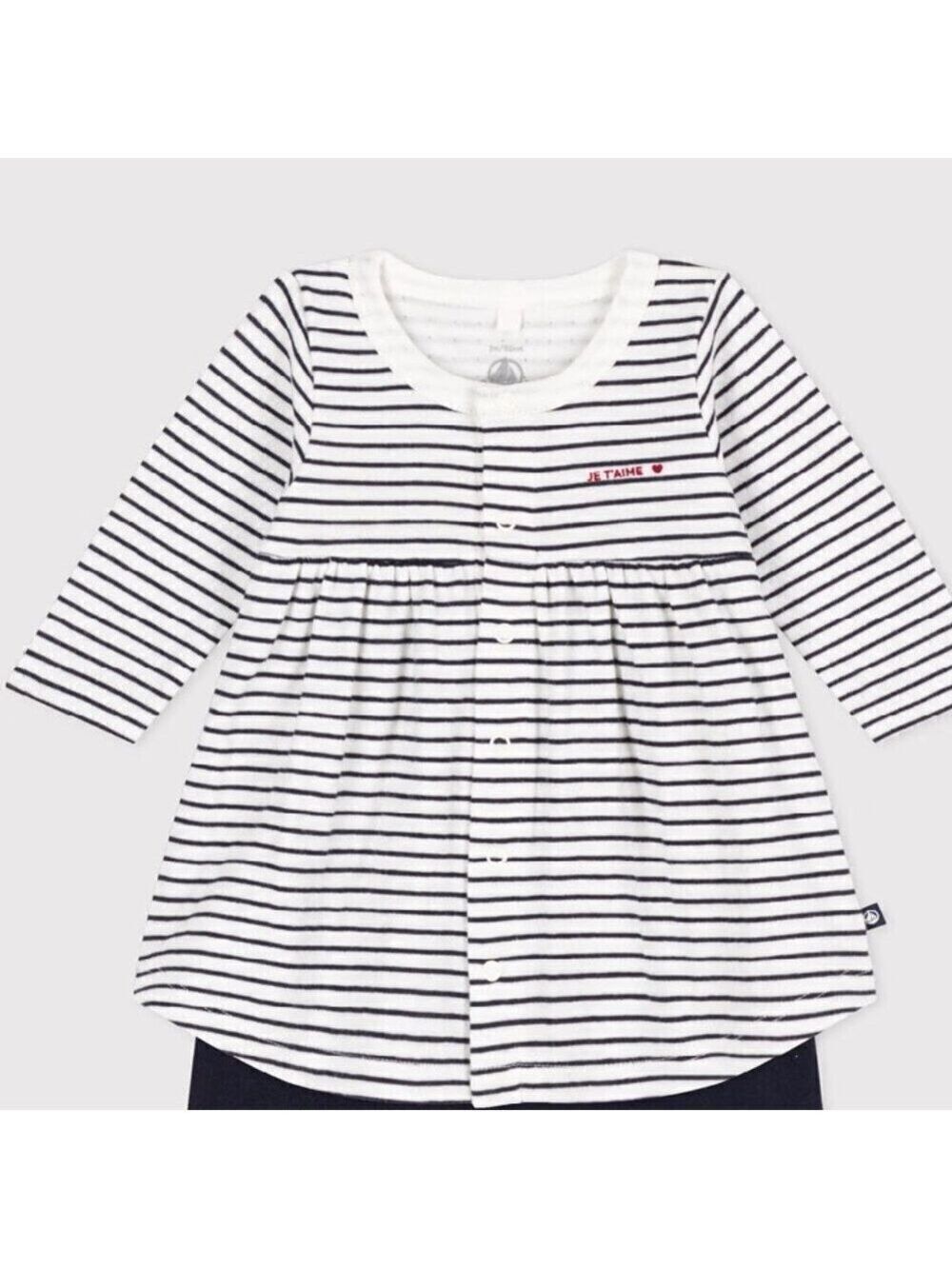 Petit Bateau Baby Cotton Sailor Dress 3M